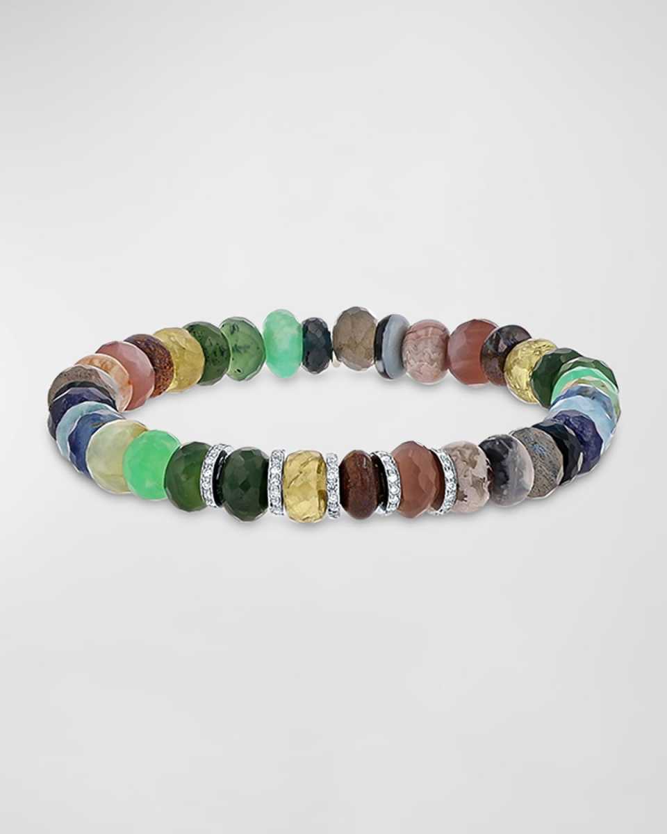 Montecito Mix Bead Bracelet with Diamonds